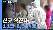 코로나19 신규 확진자 11만 8,504명...감소세 '뚜렷' / YTN