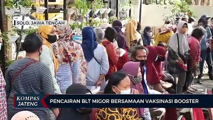 Pencairan BLT Migor Bersamaan Vaksinasi Booster