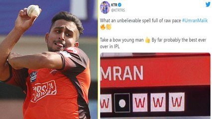 Telangana Minister KTR Lauds SRH Bowler Umran Malik | Oneindia Telugu