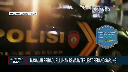 Beredar Video Puluhan Remaja Lakukan Aksi Perang Sarung di Madiun, 15 Pelaku Diamankan Polisi