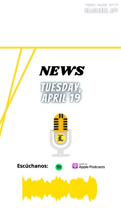 News tuesday, april 19