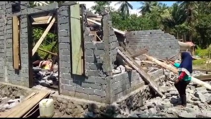 Ratusan Rumah Rusak Akibat Gempa Bumi di Halmahera Utara