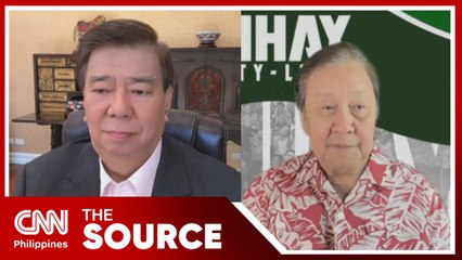 Senate Minority Leader Franklin Drilon and vice presidential candidate Lito Atienza | The Source