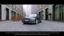 The Audi S8, the Audi A8 L and the Audi A8 TFSI e on location