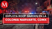 En CdMx, explosión en edificio de la Narvarte deja al menos cuatro lesionados