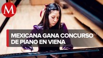 Ella es Aranza Ortega, pianista mexicana ganadora del primer lugar del Grand Prize Vienna 2022