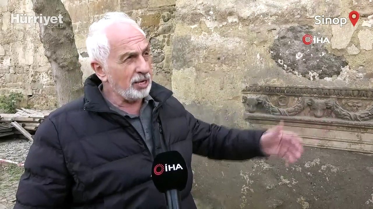 Sinop Kalesi’nin surlarında 2 bin 500 yıllık kırlent ortaya çıktı