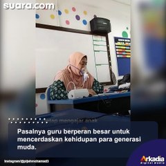 Viral Guru Tetap Mengajar Sambil Pakai Masker Oksigen Gegara Masih Sakit, Publik Kompak Terenyuh