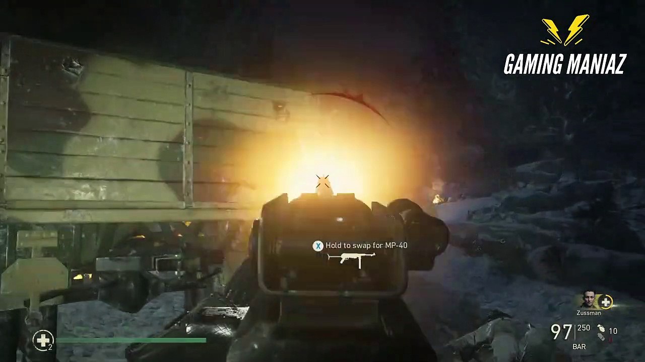 Call of Duty WW2 Full Gameplay No Commentary - God Mod - Story 9 #COD