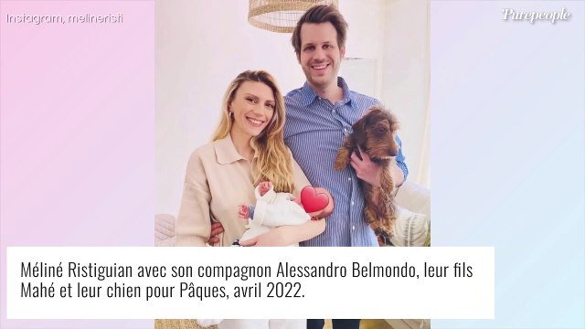 Paul et Luana Belmondo, grands-parents aux anges : photos avec Vahé, pour un très beau moment en famille