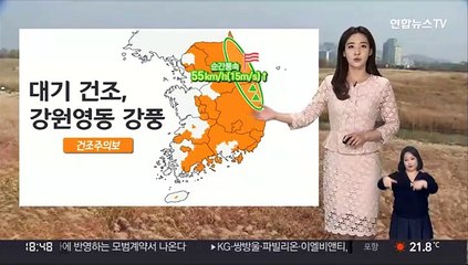 [날씨] 당분간 큰 일교차 유의…메마른 대기·강한 바람