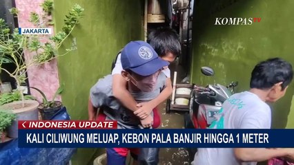 Banjir Genangi Pemukiman di Kebon Pala Hingga 1 Meter Karena Kali Ciliwung Meluap
