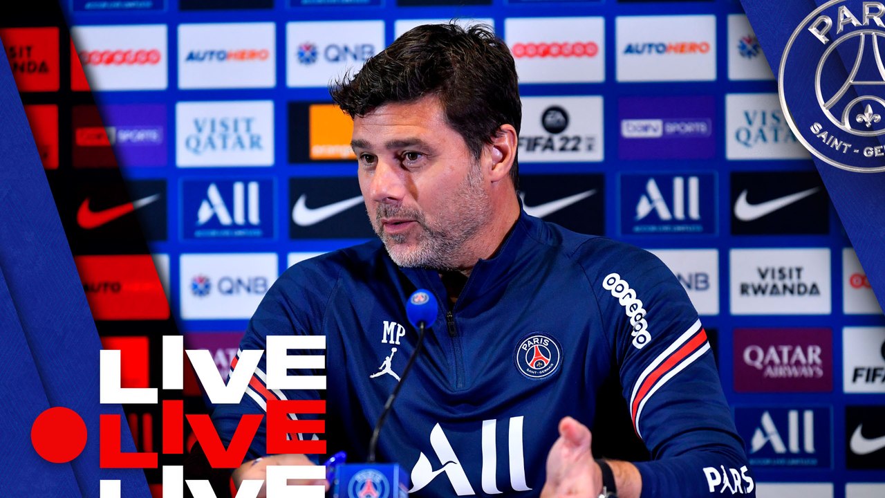 Replay : Conf de presse de Mauricio Pochettino avant SCO Angers - Paris Saint-Germain