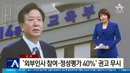 [단독]경북대, ‘외부인사 참여·정성평가 40%’ 권고 무시