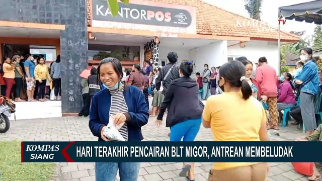 Ditargetkan Selasai Hari Ini, 2.700 Warga Gianyar Antre Cairkan BLT Minyak Goreng di Kantor Pos