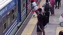 Hareket halindeki trenin arasından raylara düşen kadın: Hayatta kaldığıma şaşırdım