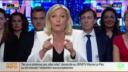 Marine Le Pen dénonce le dîner du Siècle, le Système, l'oligarchie