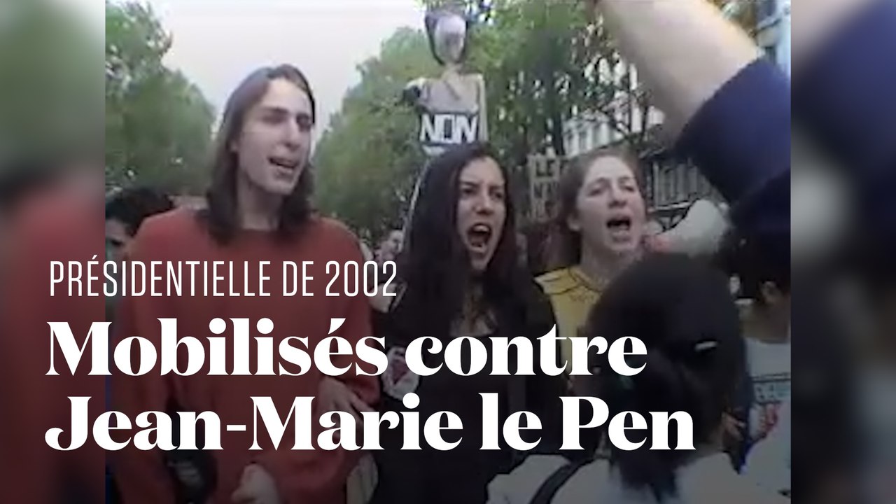 En 2002 , quand un million de personnes marchaient contre Jean-Marie Le Pen dans l'entre-deux-tours