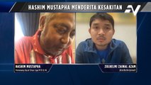 Hashim Mustapha menderita kesakitan