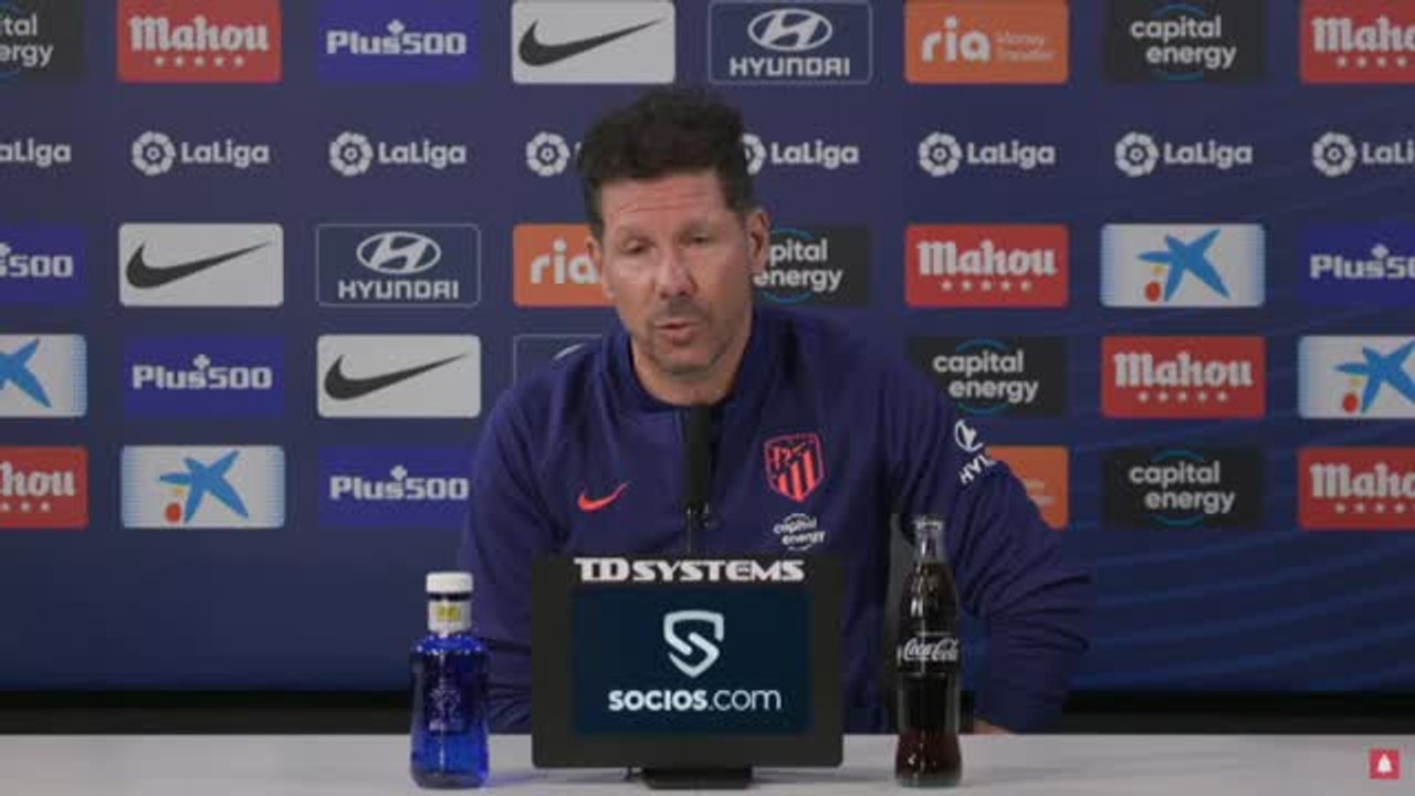 Simeone, sobre la Supercopa: "Conviene que vayan Barcelona y Real Madrid, no es muy difícil entenderlo"