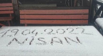Uludağ'da yoğun kar yağışı tekrardan başladı