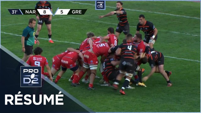 PRO D2 - Résumé RC Narbonnais-FC Grenoble Rugby: 32-32 - J27 - Saison 2021/2022