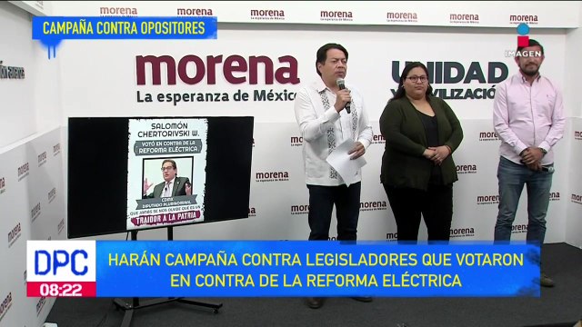 Realizarán campaña con rostros de diputados que votaron en contra de la Reforma Eléctrica
