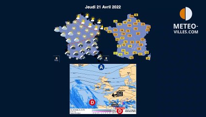 prévisions météo du mardi 19 avril 2022