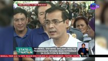 Moreno, sinabing walang mali sa panawagan niyang mag-withdraw sa eleksyon si Robredo | SONA