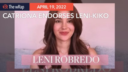 下载视频: Miss Universe 2018 Catriona Gray endorses Leni Robredo for president