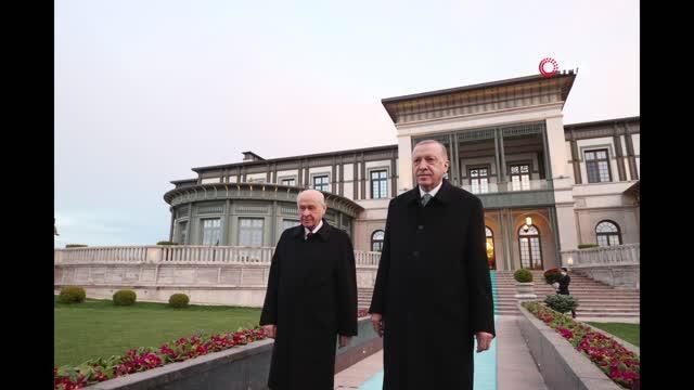 Cumhurbaşkanı Erdoğan ile MHP lideri Bahçeli iftar sofrasında bir araya geldi