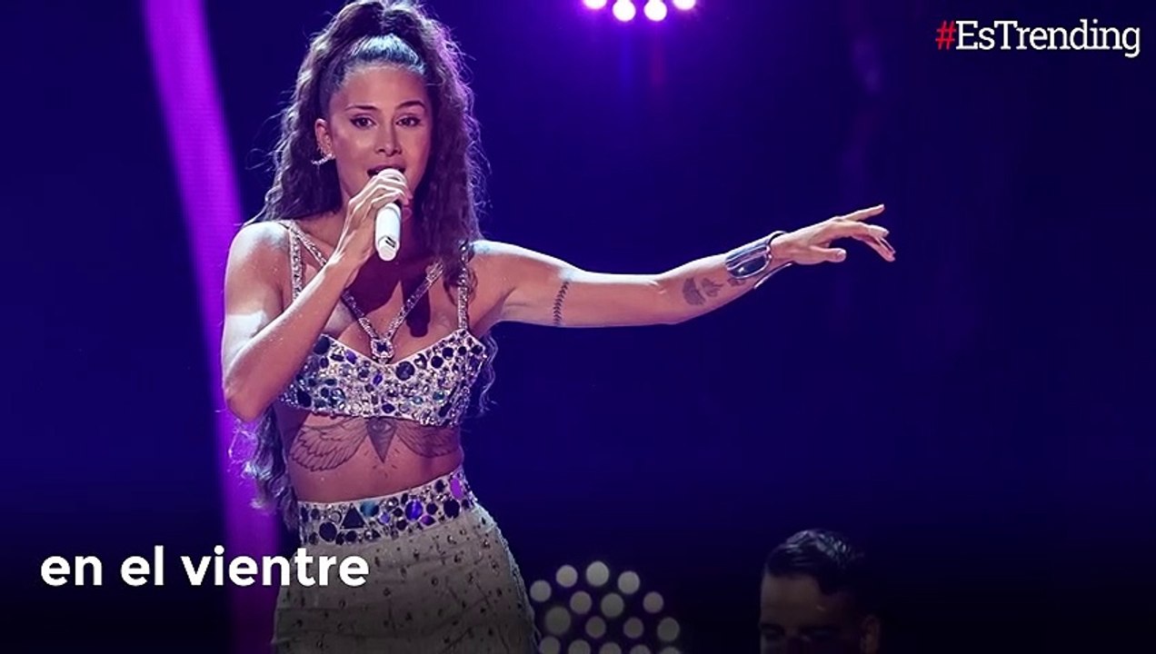 Greeicy mostró las pataditas que le da su bebé gestante