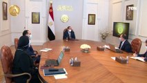 الرئيس السيسي يجري اجتماعا مع رئيس الوزراء الدكتور مصطفى مدبولي وعددا من الوزراء والمسئولين