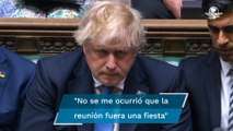 Boris Johnson se disculpa por reunirse durante encierro Covid en Reino Unido