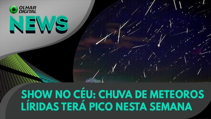 Download Video: Ao Vivo | Show no céu: chuva de meteoros Líridas terá pico nesta semana | 19/04/2022 | #OlharDigital