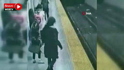 Kanada’da metro istasyonunda bekleyen kadın raylara itildi