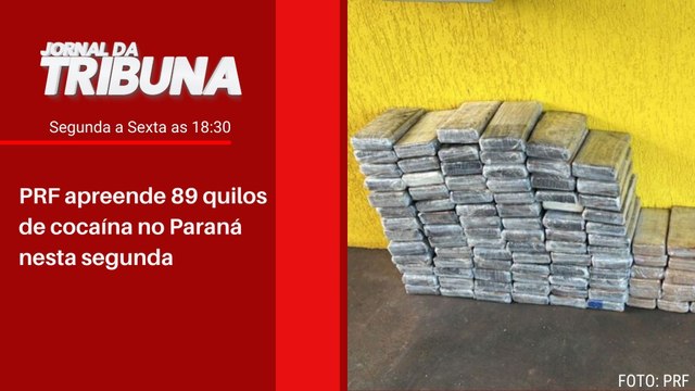 PRF apreende 89 quilos de cocaína no Paraná nesta segunda_