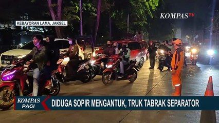 Скачать видео: Mengantuk, Truk Tabrak Separator Jalan Hingga Kecelakaan Beruntun di Tol Dalam Kota, Tanah Abang