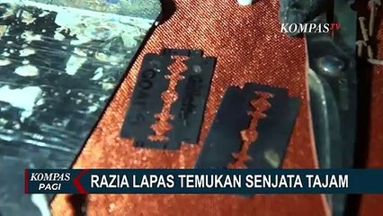 Penggeledahan Lapas Kelas IIA Gorontalo, Petugas Temukan Sejumlah Senjata Tajam!