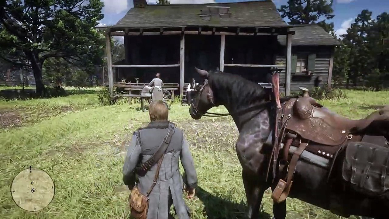 Red Dead Redemption 2 - Arthur Morgan "I'll Keep Her In Black On Your Behalf" Mrs Downes and Son Cutscene (2018)
