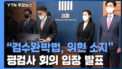 전국 평검사 대표 "검수완박 위헌 소지...범죄방치법 전락" / YTN