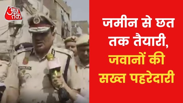 Bulldozer drive in Jahangirpuri amid heavy police deployment