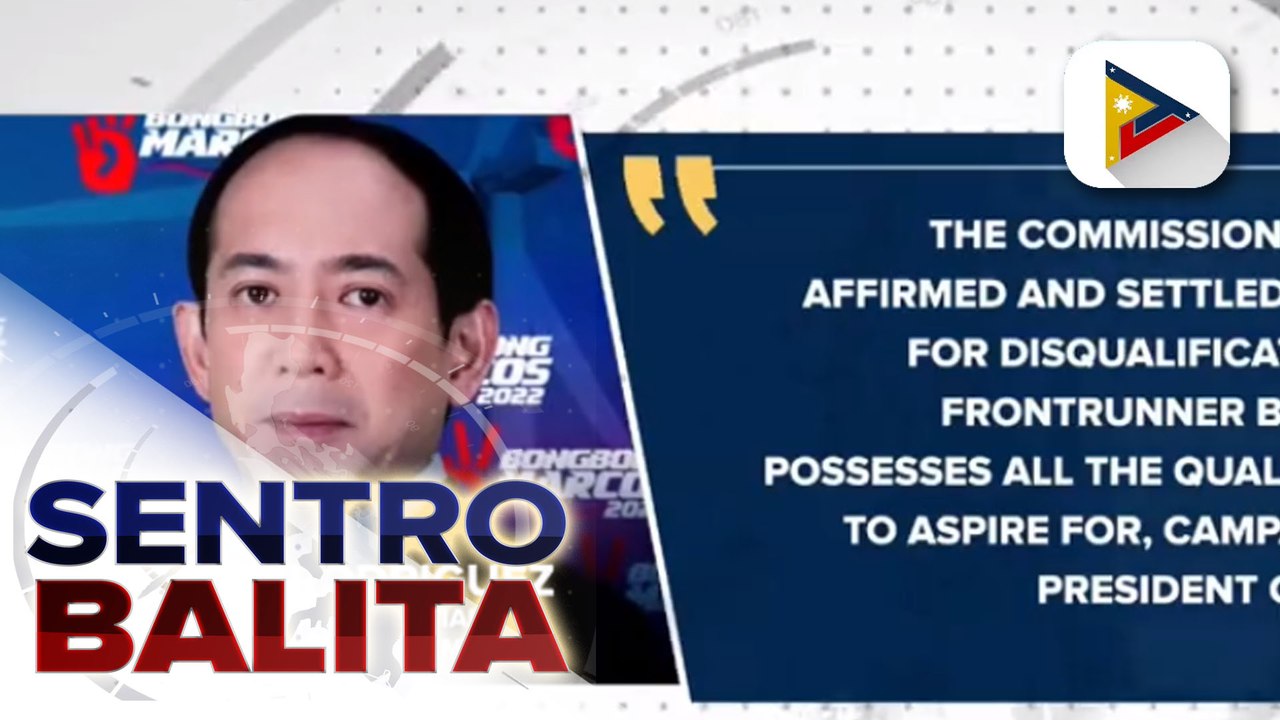 Huling disqualification case n vs. BBM, ibinasura ng COMELEC first division