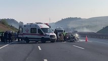 Son dakika haberleri! Kuzey Marmara Otoyolu'nda otomobilin tıra çarptığı kazada 1 kişi öldü