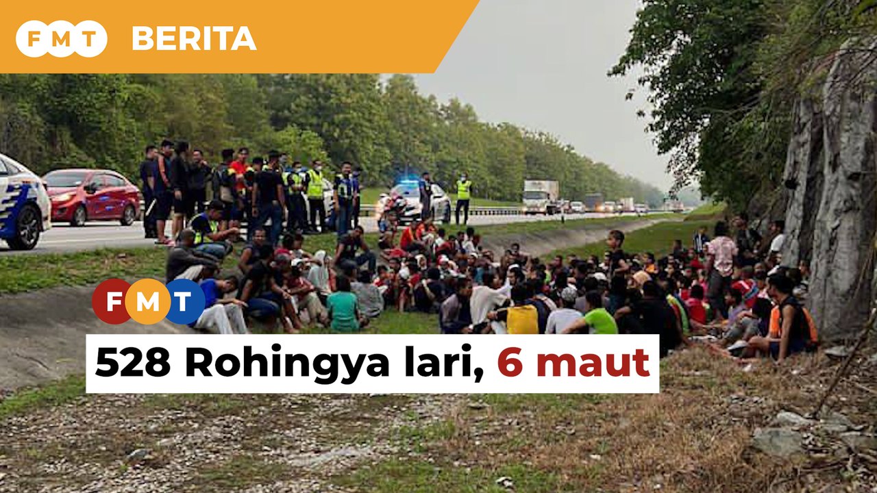 6 daripada 528 tahanan Rohingya lari dari depoh Sg Bakap maut kemalangan