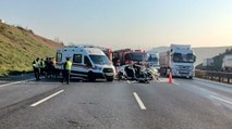 Kuzey Marmara Otoyolu’nda korkunç kaza! 1 ölü, 1 yaralı
