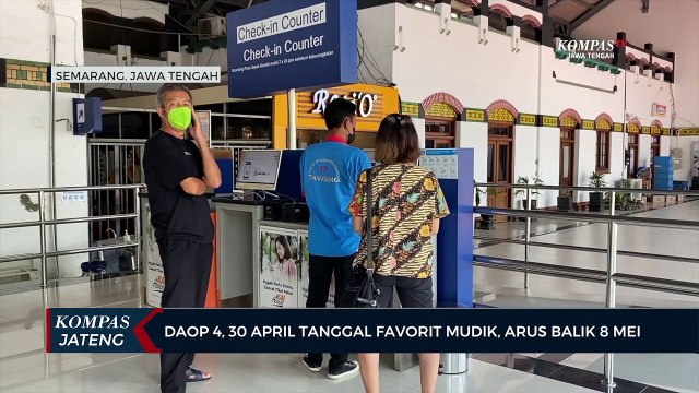 PT KAI Daop 4 Semarang, 30 April Tanggal Favorit Mudik, Arus Balik 8 Mei
