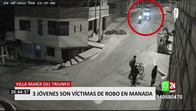 Asalto en 'manada' en VMT: delincuentes usan hasta tres motos para robar a transeúntes
