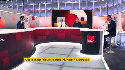 "Vladimir Poutine est partout chez vous", lance Gabriel Attal face à Jordan Bardella