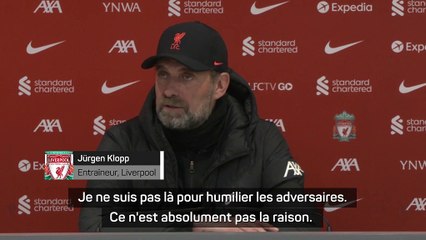 30e j. (en retard) - Klopp : "Je ne suis pas là pour humilier les adversaires"